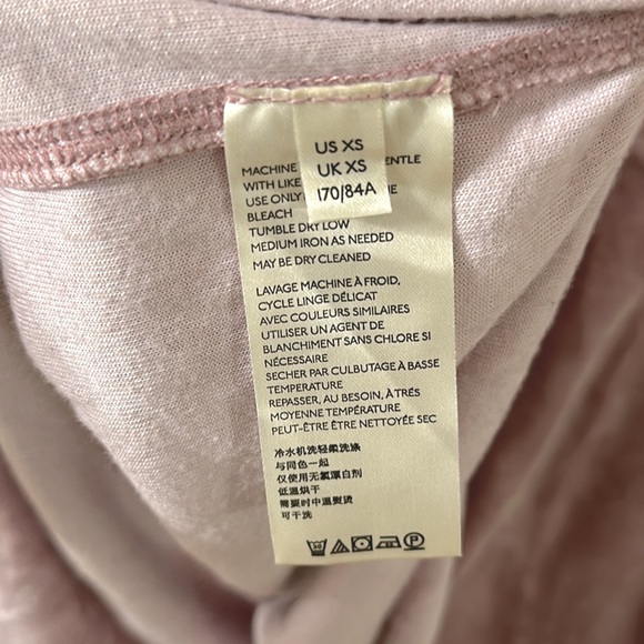 We The Free Valerie Velvet Top Mauve Oversized XS - Picture 6 of 11